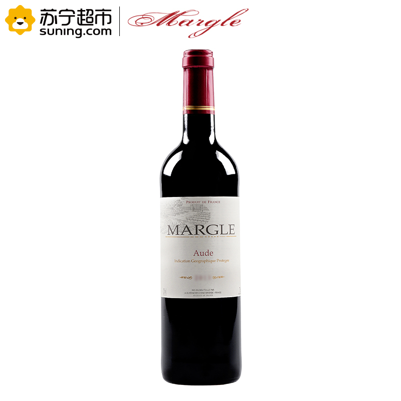 法国原瓶进口IGP级 麦戈(Margle)奥德干红葡萄酒750ml 单支装