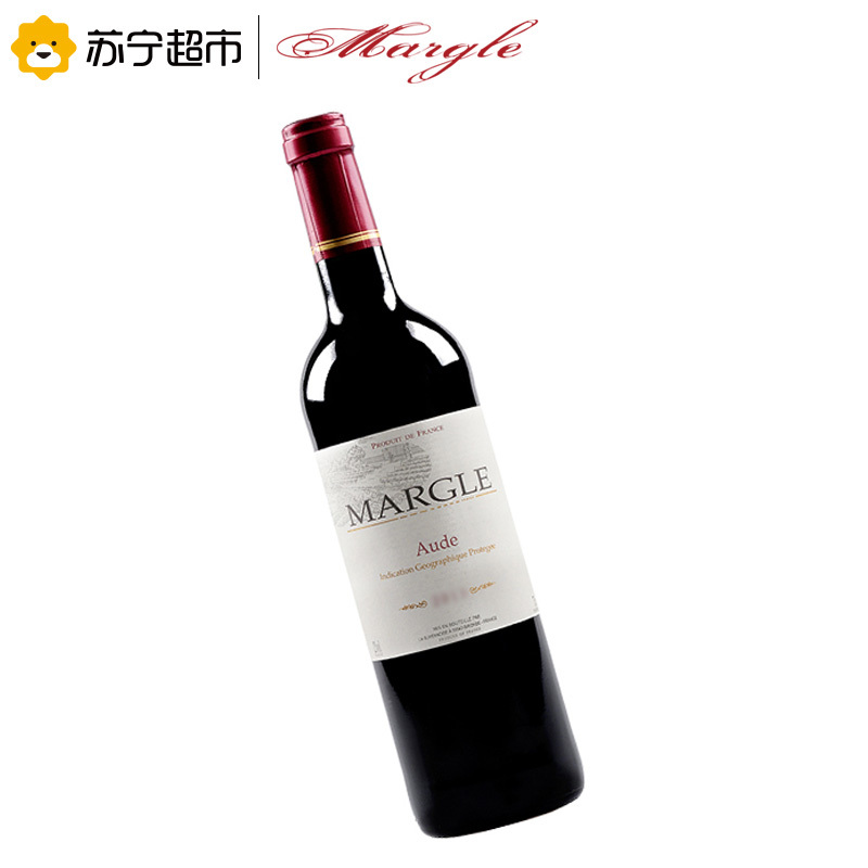 法国原瓶进口IGP级 麦戈(Margle)奥德干红葡萄酒750ml 单支装