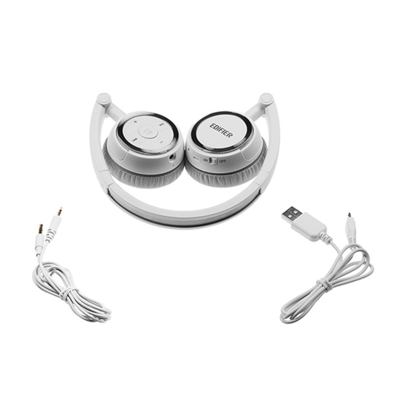 漫步者(EDIFIER) W670BT 高音质手机无线蓝牙耳机 头戴式耳机 音乐耳机 白色