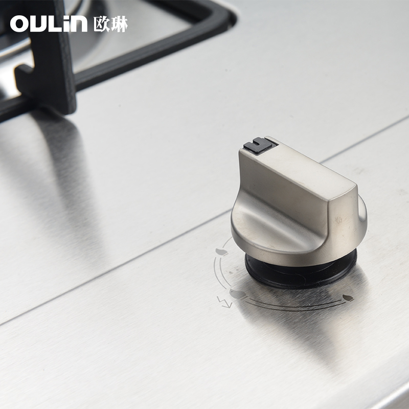 Oulin/欧琳灶具JZT-E29燃气灶高档拉丝不锈钢4.5KW单孔家用大火力煤气灶[天然气]
