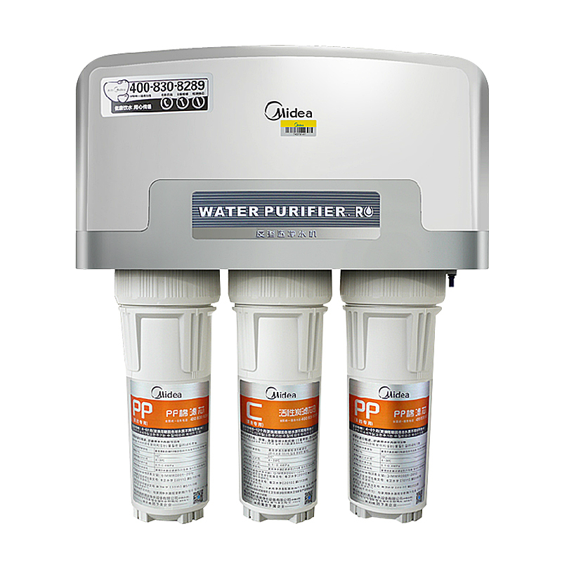 美的(Midea)净饮套餐净水器MRO101A-5(双出水)+冰热管线机MG901-D (苏宁定制)