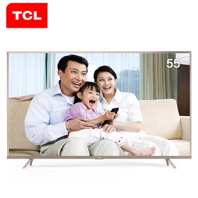 TCL L55P2-UD 55英寸 真4K全生态HDR 人工智能 21核安卓智能LED电视(香槟金)