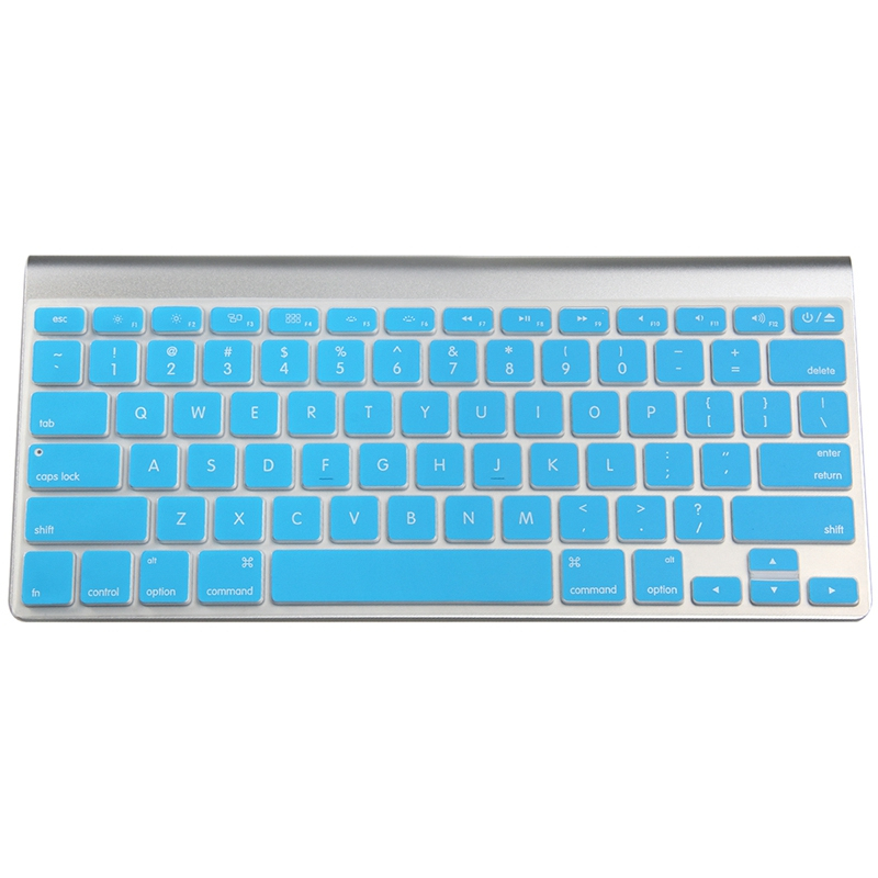 蓝盛(LENTION) MacBook Air/Pro13.3/15.4英寸键盘保护膜苹果笔记本电脑硅胶键盘膜 天蓝色
