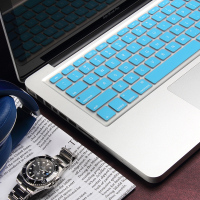 蓝盛(LENTION) MacBook Air/Pro13.3/15.4英寸键盘保护膜苹果笔记本电脑硅胶键盘膜 天蓝色