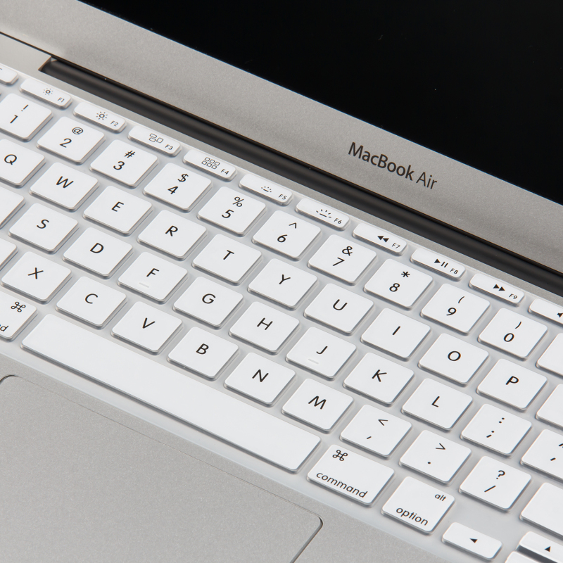 蓝盛(LENTION)MacBook Air11.6英寸斑斓键盘保护膜 适用苹果笔记本电脑键盘硅胶贴膜 白色