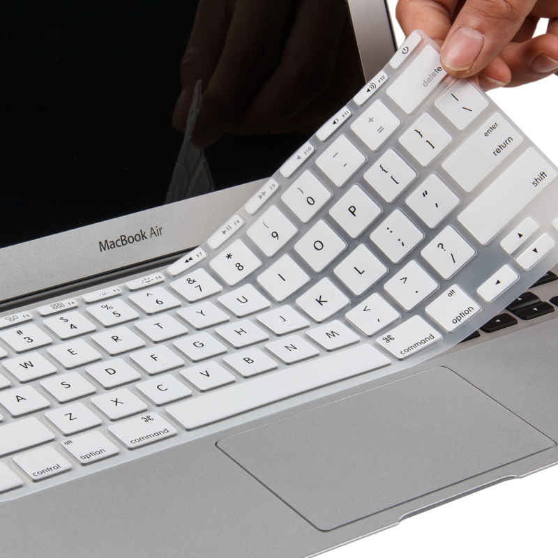 蓝盛(LENTION)MacBook Air11.6英寸斑斓键盘保护膜 适用苹果笔记本电脑键盘硅胶贴膜 白色
