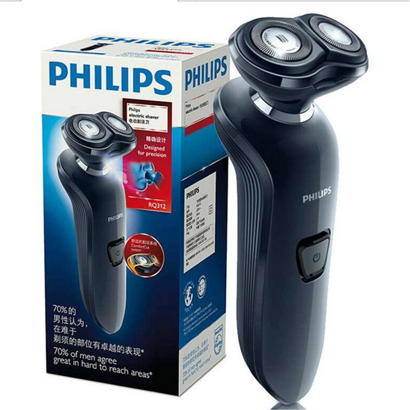 飞利浦(Philips) 男士双刀头全身水洗充电式电动剃须刀RQ310正品高清大图