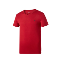 赛琪T恤夏季男子纯色休闲百搭弹力潮时尚针织透气短袖跑步运动T恤115195