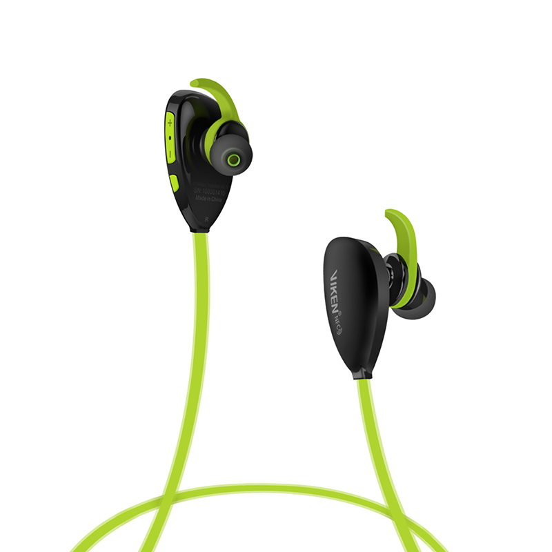 Viken(维肯)运动风蓝牙耳机Vsport (黑绿)