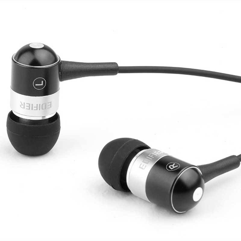 漫步者（Edifier） H285升级版入耳式重低音耳塞高保真立体声耳机 黑色