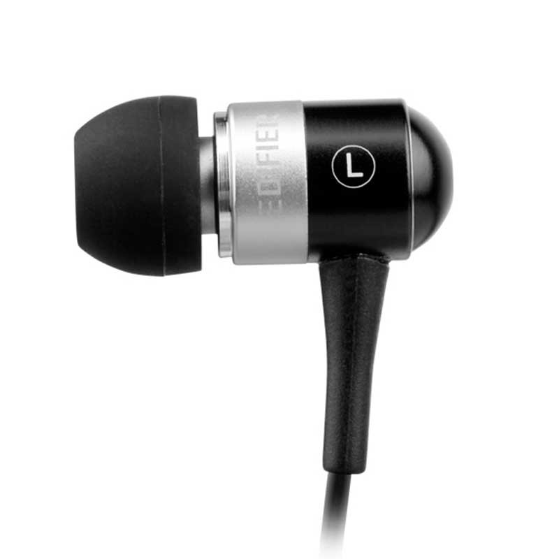 漫步者（Edifier） H285升级版入耳式重低音耳塞高保真立体声耳机 黑色