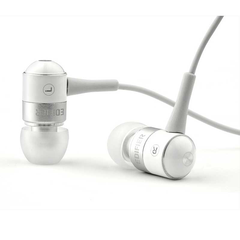 漫步者(Edifier) H285升级版入耳式重低音耳塞高保真立体声耳机 白色