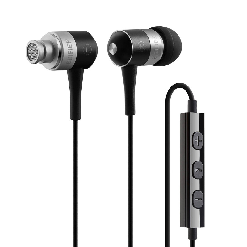 漫步者 (Edifier)H285I入耳式MP3耳机立体声音乐苹果手机线控耳麦 黑色