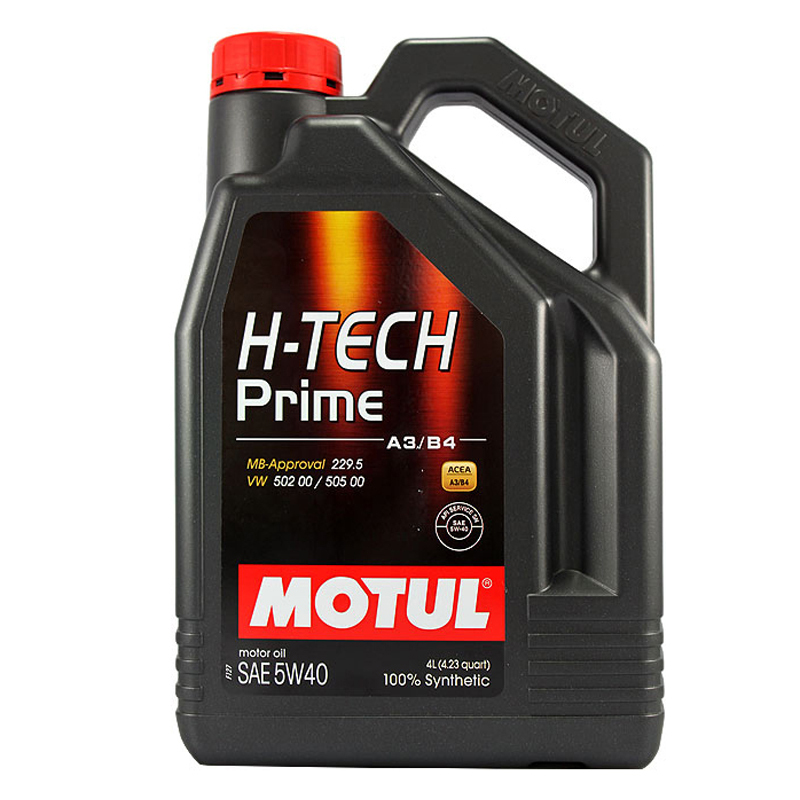 MOTUL H-TECH Prime 5W40 100%全合成汽车发动机润滑油 API SN级别 4L/瓶