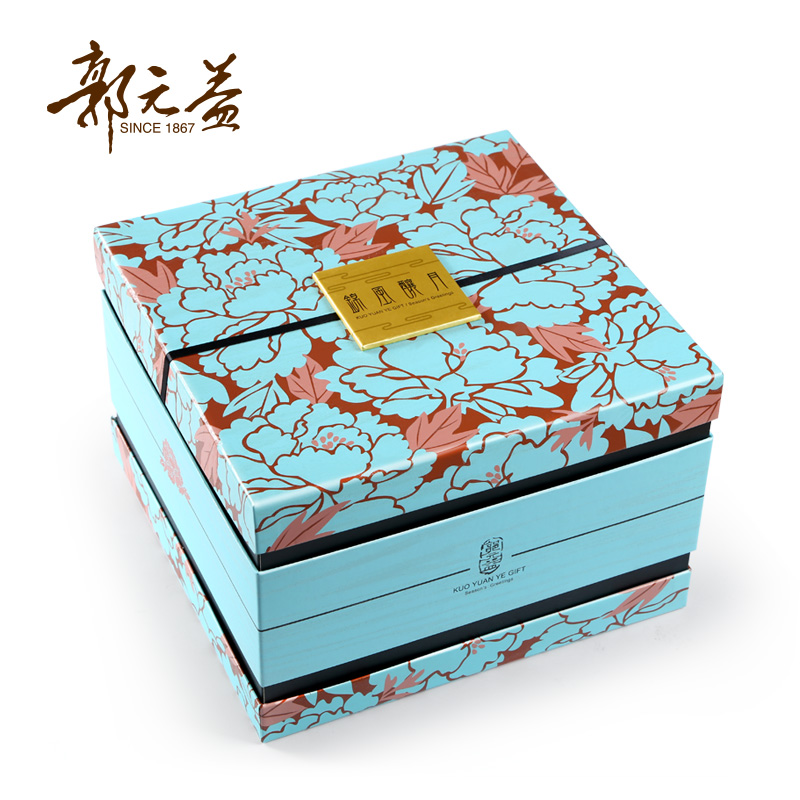 郭元益锦风酿月礼盒(什锦糕点饼干果冻糖果)1309g