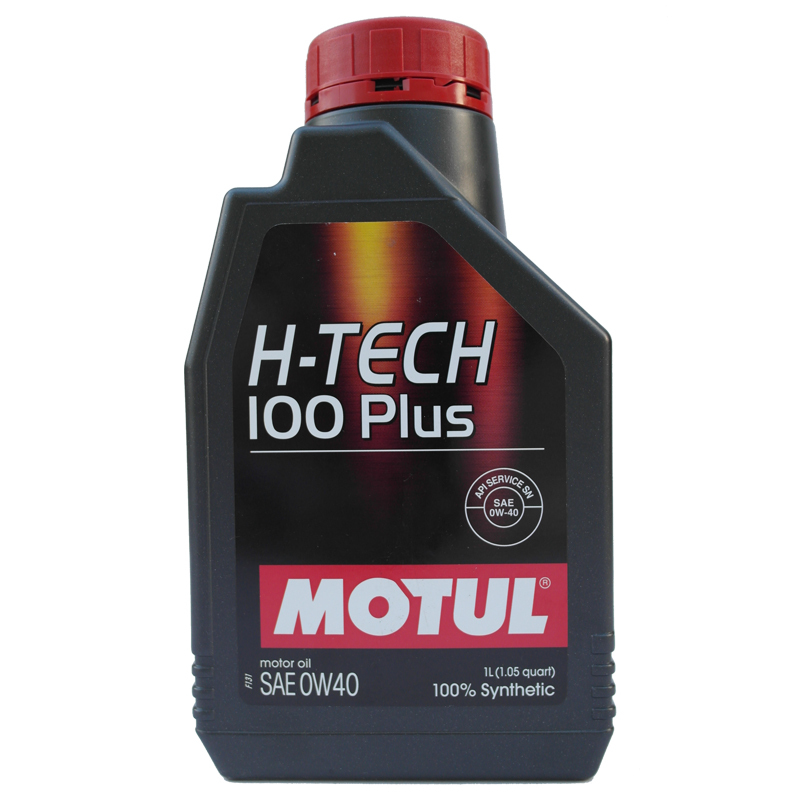 MOTUL H-TECH 100 PLUS 0W40 全合成汽油发动机润滑油 API SN 级别 1L/瓶