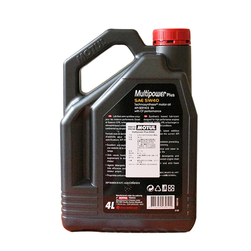 MOTUL Multlpower Plus 5W-40 科技合成汽车发动机润滑油 API SN级别 4L/瓶