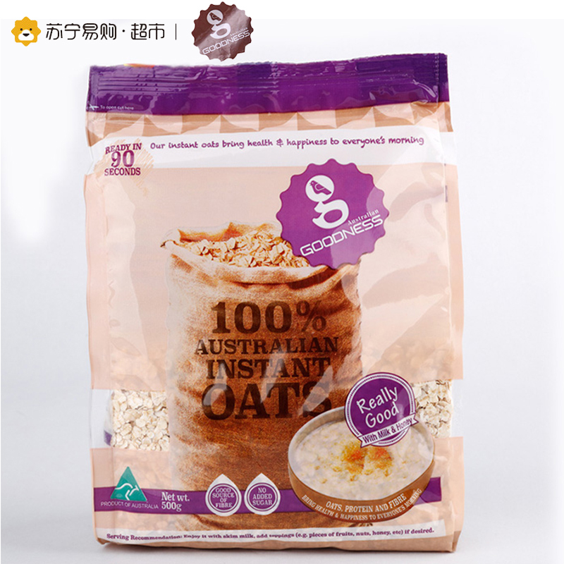 澳大利亚进口 谷德斯即冲即食燕麦片 500g/袋