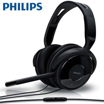 Philips/飞利浦 SHM6500/97 头戴式耳机 电脑游戏耳麦 音乐带话筒