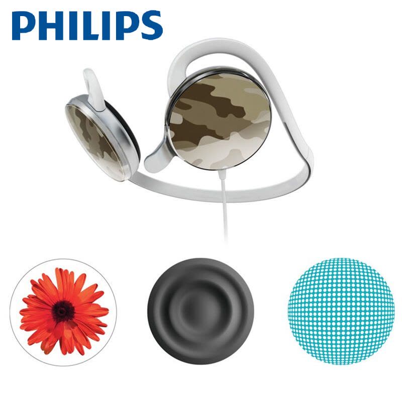Philips/飞利浦 SHM6110U/97 头戴式耳机挂耳式耳挂式运动电脑耳麦(白色)图片