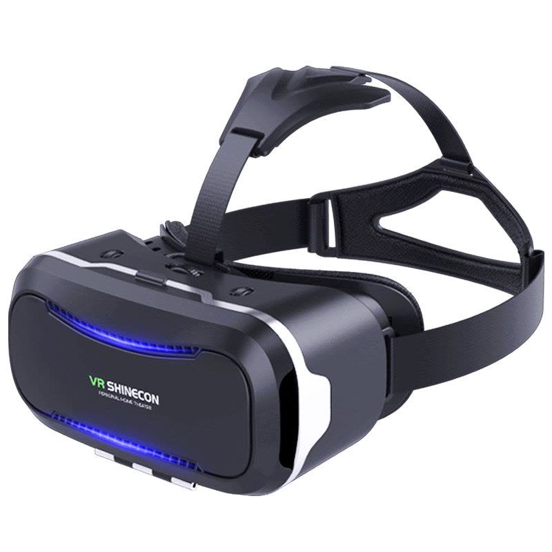 千幻墨镜shinecon二代 VR眼镜3D虚拟现实眼镜智能手机头戴式游戏头盔影院 黑色图片