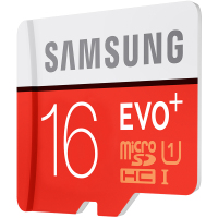 三星(SAMSUNG) MicroSD存储卡 16G(CLASS10 UHS-1 80MB/s) EVO Plus