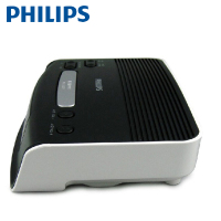 飞利浦(PHILIPS)AJ3123/93 创意闹钟 音响 音箱 收音机 静音电子时钟 儿童学生双闹钟 数字调