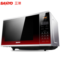 三洋(SANYO) 微波炉 EM-GF2112EPU 不锈钢内胆 21L平板微电脑 智能光波烧烤