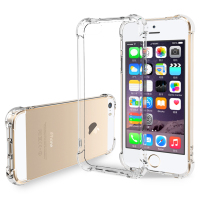 ESCASE iphone5s/se手机壳透明 苹果5s保护套 硅胶防摔软壳简约外壳 高透气垫防摔