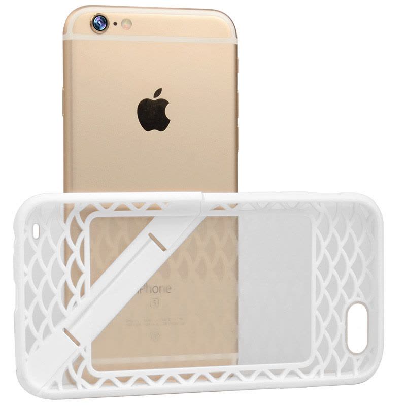 ESCASE iPhone 6S手机壳 苹果6s手机套 全包轻奢 华丽女款支架4.7防摔硅胶卡包软壳图片