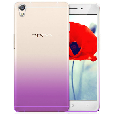 ESCASE OPPO R9 plus手机壳 /保护壳 /手机套 全包软壳 透明软壳 TPU渐变手机壳 男女款
