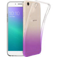 ESCASE OPPO R9 plus手机壳 /保护壳 /手机套 全包软壳 透明软壳 TPU渐变手机壳 男女款