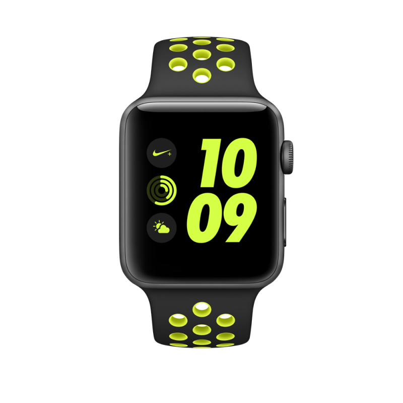 Apple Watch Nike+ 42毫米 鋁金屬錶殼配 NIKE 運動錶帶 智能手錶 MP0A2ZP/A(太空灰鋁