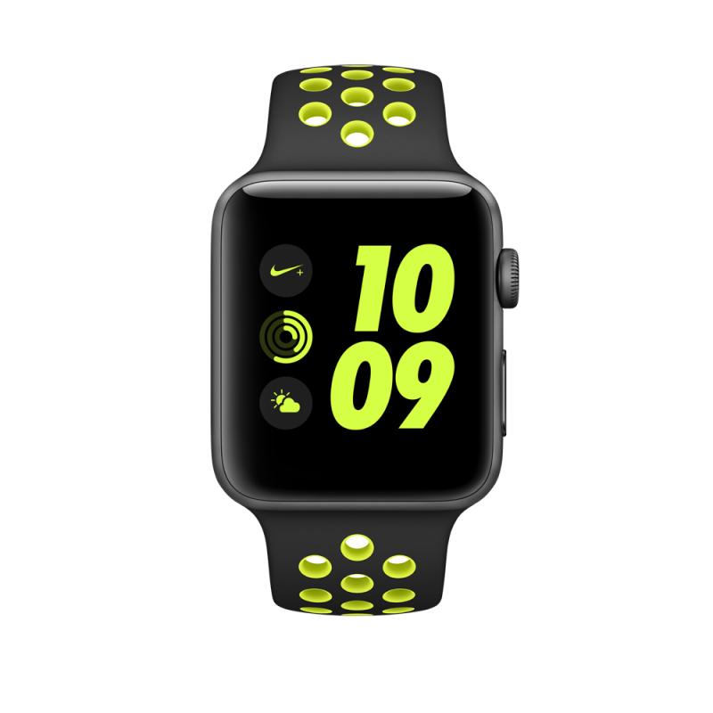 Apple Watch Nike+ 42毫米 鋁金屬錶殼配 NIKE 運動錶帶 智能手錶 MP0A2ZP/A(太空灰鋁