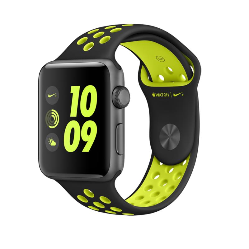 Apple Watch Nike+ 42毫米 鋁金屬錶殼配 NIKE 運動錶帶 智能手錶 MP0A2ZP/A(太空灰鋁