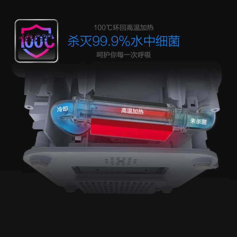 小熊(Bear) 净化加湿器JSQ-C40E1静音多功能智能自动恒湿杀菌净化抑菌