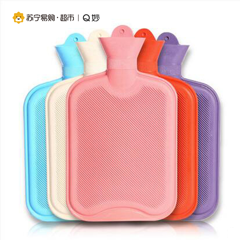 Q妙橡胶注水热水袋充水暖手宝1L