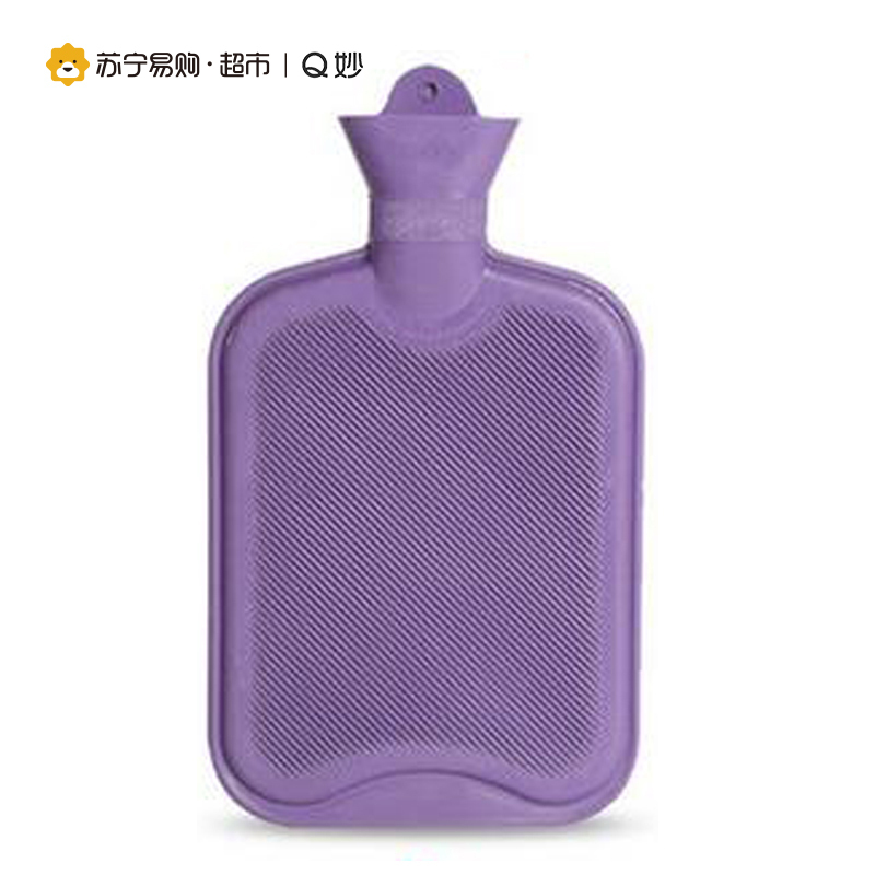 Q妙橡胶注水热水袋 充水暖手袋 暖手宝2L