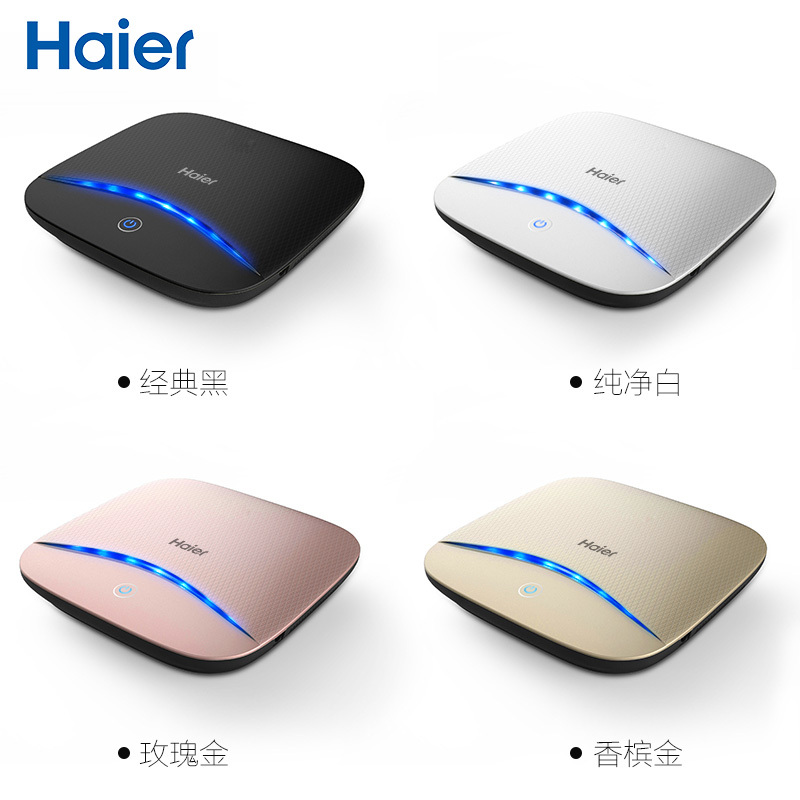 海尔(Haier)智能车载空气净化器HY-A828 去除车内异味除甲醛 净化PM2.5 释放负离子氧吧