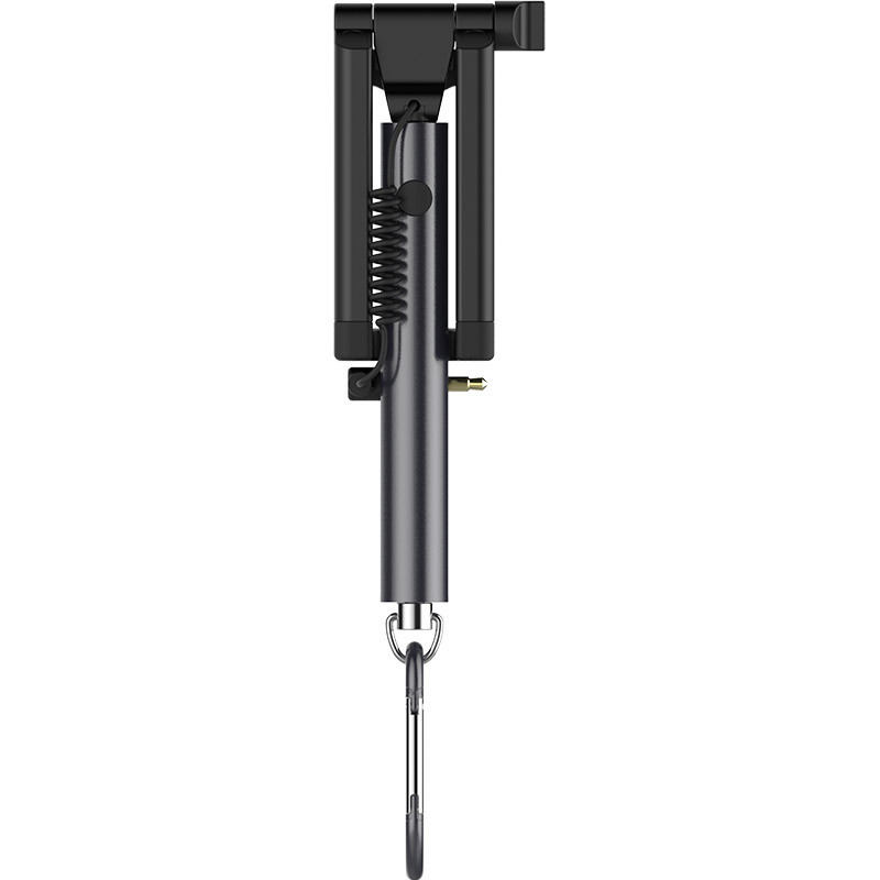 ESCASE 线控自拍杆/自拍器/自拍神器/迷你方便携带 适用于3.5-6.3英寸苹果/安卓华为小米等手机 06深空灰