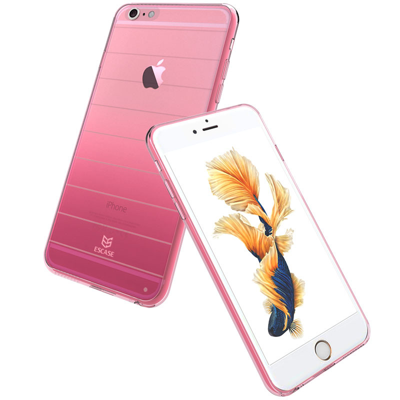 ESCASE 苹果iPhone 6s手机壳/手机套/保护壳 纤薄全包PC+TPU软壳渐变3D浮雕保护套 男女款