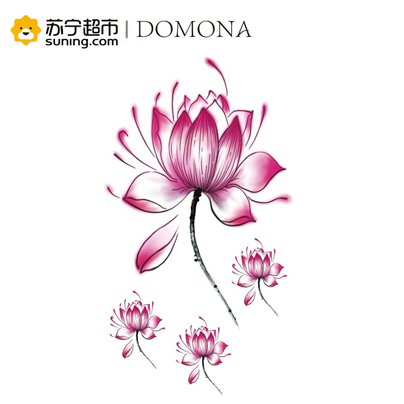 [苏宁超市]防水纹身贴 星语蝶恋花系列