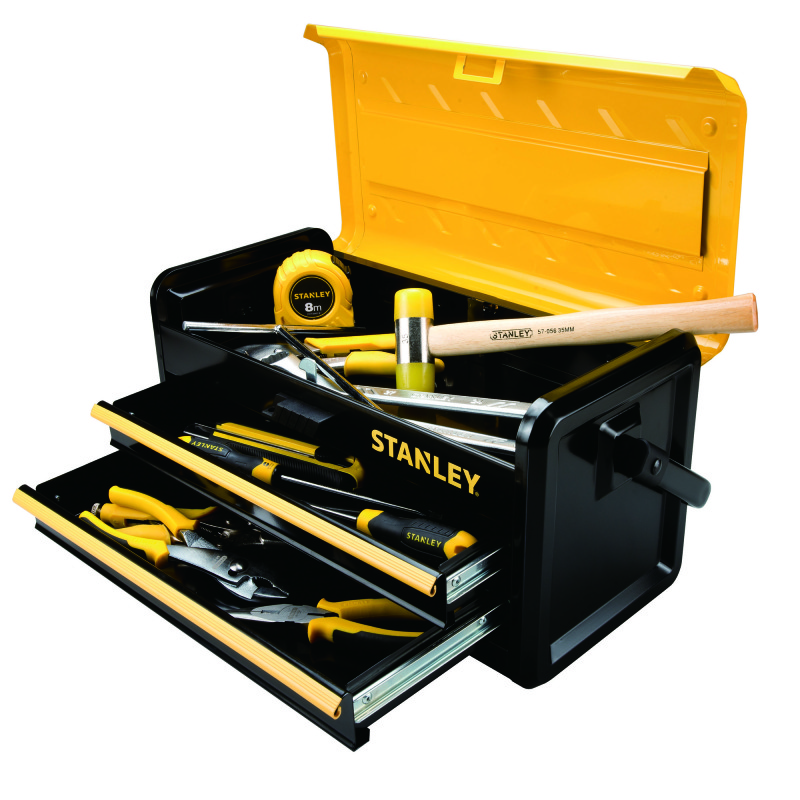 史丹利 单手开双抽屉工具箱19“ STST73101-8-23