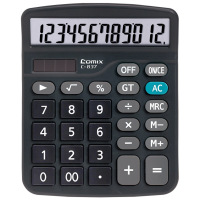 齐心 C-837C 计算器 中台 超省钱普通办公 黑色