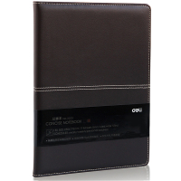 得力3323高级记事本(颜色随机)-114页-18K(本)