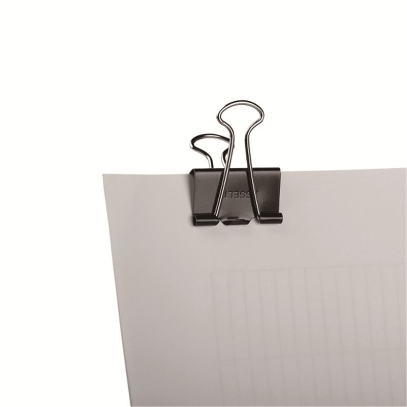 易达esselte10125黑色长尾夹25mm12只盒