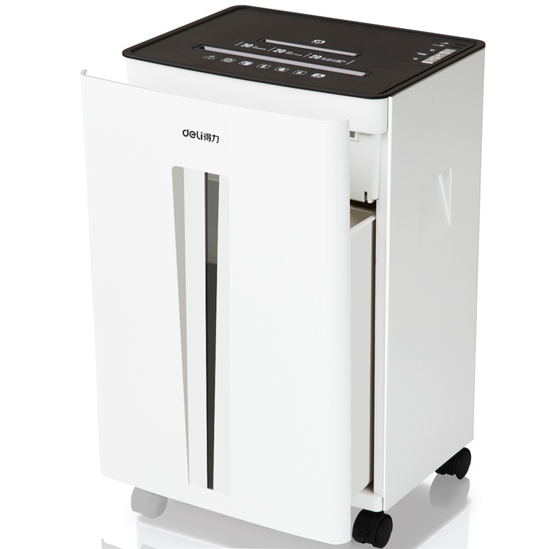 得力(deli) 9916 碎纸机 大型商务办公白色多功能碎纸机