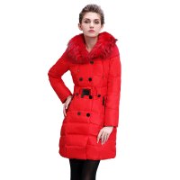 大羽羽绒服女中长款9162
