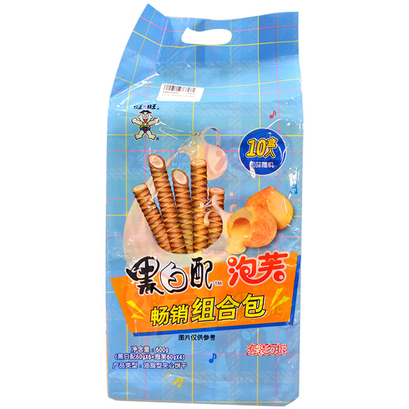 [苏宁超市]旺旺 黑白配泡芙畅销组合包(口味随机)