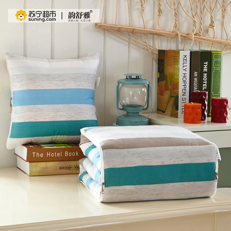 韵舒雅 精梳棉抱枕被 40*40cm 40*40cm 海底世界